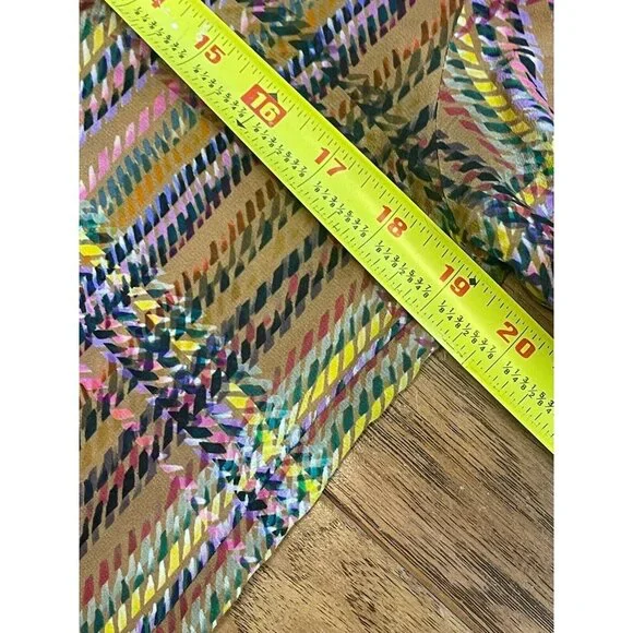 Johnny Was Workshop 100% Silk Long Sleeve Button Front Shirt Small Multicolor - Picture 4 of 9